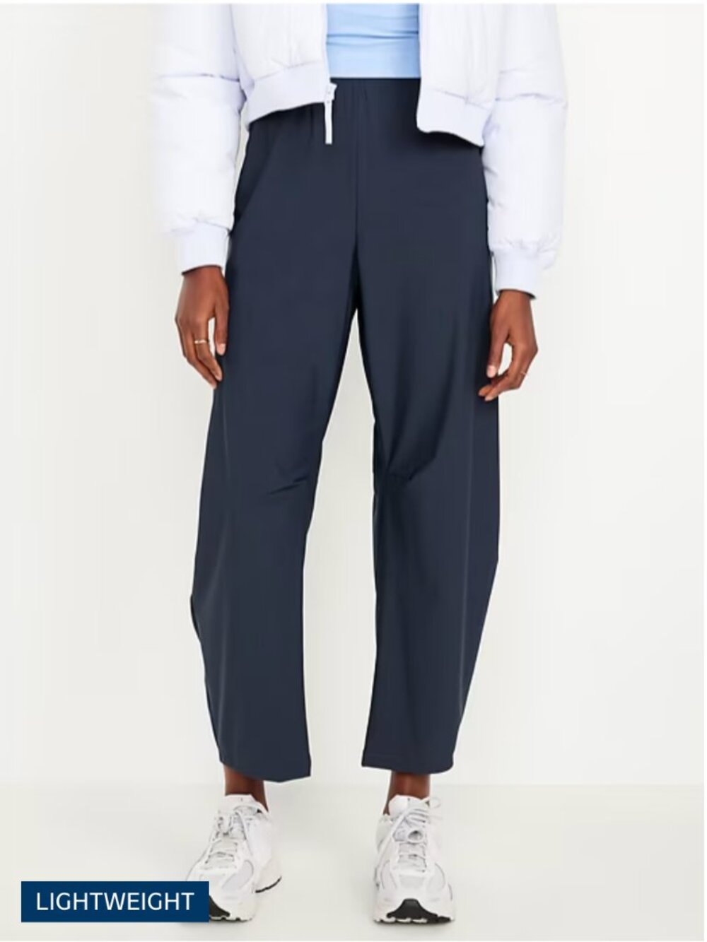 Old Navy SleekTech Barrel Pants in Dusk Navy | Size Medium - Picture 2 of 10